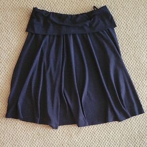 Tommy Bahama Navy Blue Layered Skirt  Sz M